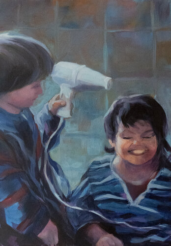 Geschwister Liebe by Axel Jung, 회화 for Sale on Singulart