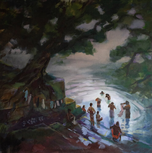 Om Bhur Bhuvah Svah di Axel Jung, Pittura in vendita su Singulart