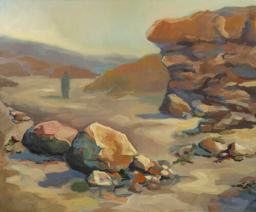 Samt al-Qalb – Wüstengemälde by Axel Jung, Painting for Sale on Singulart