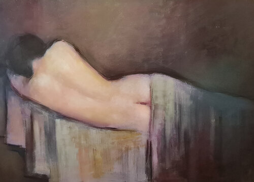 Desnudo espalda by Mariano Cebrián Olleros, Painting for Sale on Singulart