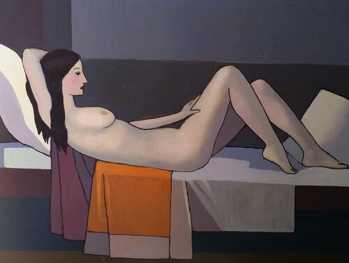 Desnudo línea clara von Mariano Cebrián Olleros, Malerei kaufen auf Singulart