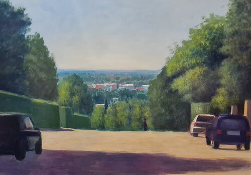 Perspectiva di Mariano Cebrián Olleros, Pittura in vendita su Singulart