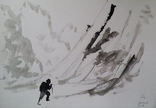 Montañero von Mariano Cebrián Olleros, Zeichnungen kaufen auf Singulart