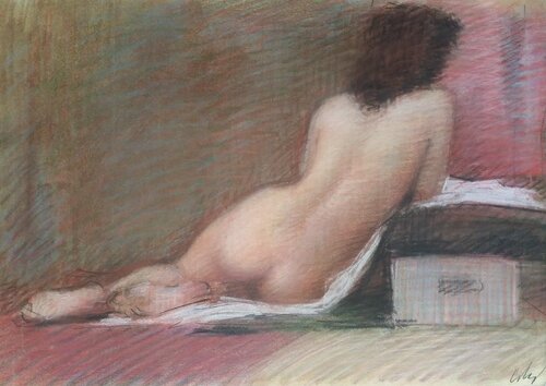 Desnudo mujer van Mariano Cebrián Olleros, Tekening te koop op Singulart