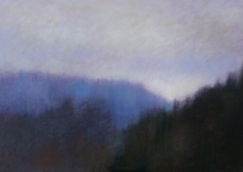 Paisaje violeta par Mariano Cebrián Olleros, Peinture en vente sur Singulart