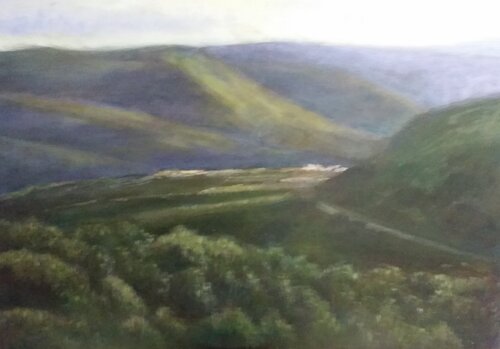 Paisaje colinas planas van Mariano Cebrián Olleros, Schilderij te koop op Singulart