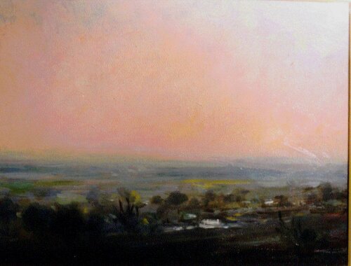 Cielo rosa de Mariano Cebrián Olleros, Pintura a la venta en Singulart