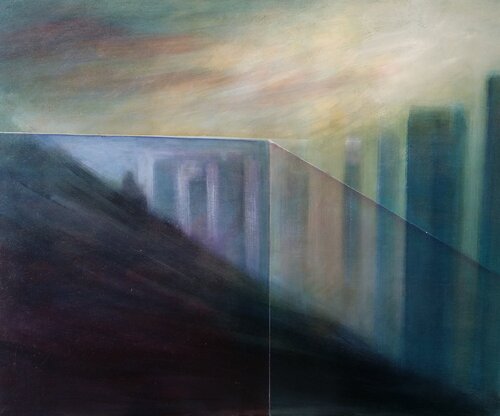 Ladera azul par Mariano Cebrián Olleros, Peinture en vente sur Singulart