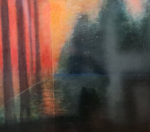 Bosque lado rojo di Mariano Cebrián Olleros, Pittura in vendita su Singulart