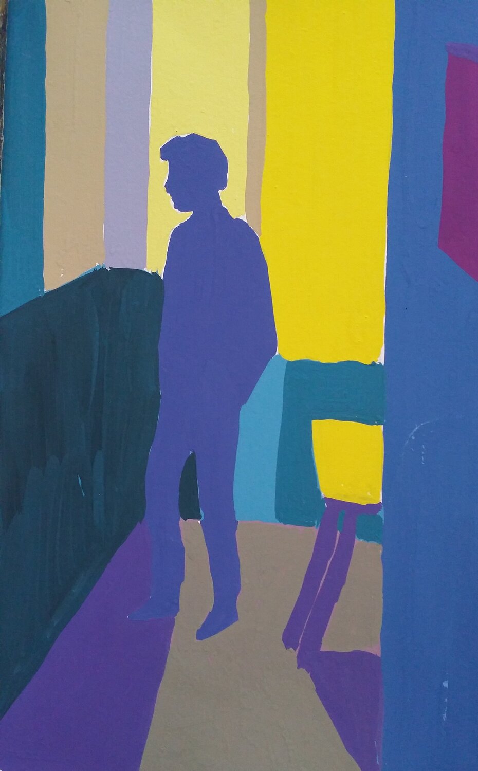 Figura joven Mariano Cebrián Olleros Dipinto originale in vendita