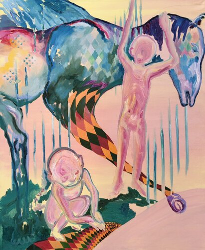 Io e Pegaso van Giovanna Morelli, Schilderij te koop op Singulart