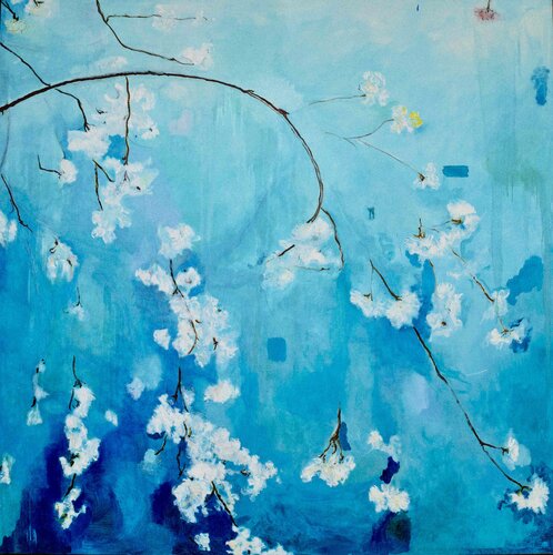 Branch of prunus von Francesco Calistri, Malerei kaufen auf Singulart