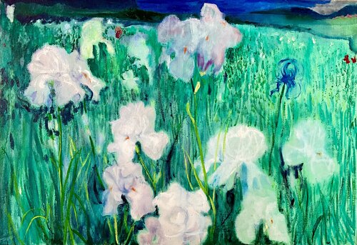 Iris, clouds and sea by Francesco Calistri, 회화 for Sale on Singulart