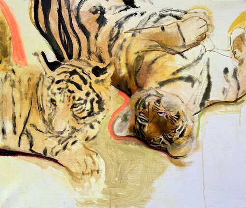 Cubs par Francesco Calistri, Peinture en vente sur Singulart