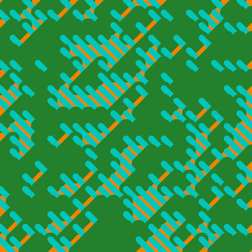 flirren orange-green von Robert Schlund, Druck kaufen auf Singulart