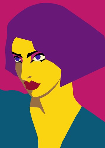 Frauenportrait 03 von Robert Schlund, Druck kaufen auf Singulart