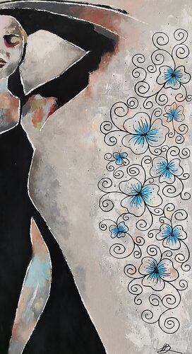 Ethereal Dance of Light and Shadow. von Daheaven Art, Malerei kaufen auf Singulart