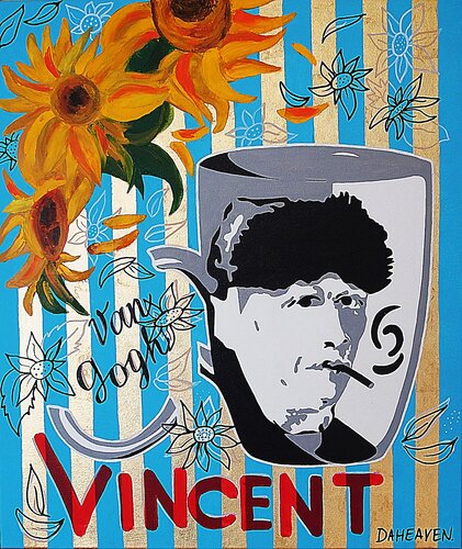 Vincent. Sunflowers. von Daheaven Art, Malerei kaufen auf Singulart