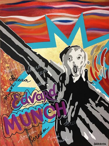 Edward. Scream. von Daheaven Art, Malerei kaufen auf Singulart