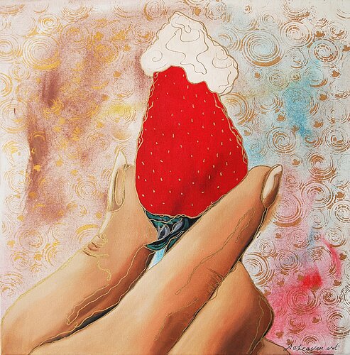 Strawberry. von Daheaven Art, Malerei kaufen auf Singulart