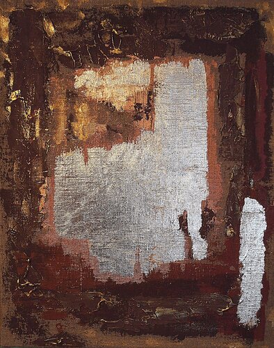 Fresco#4. Abstract minimalist structure painting. von Daheaven Art, Malerei kaufen auf Singulart