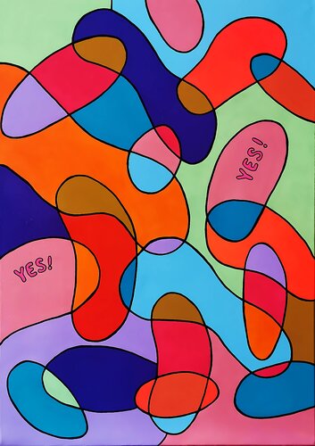 Say YES to your desires. von Daheaven Art, Malerei kaufen auf Singulart