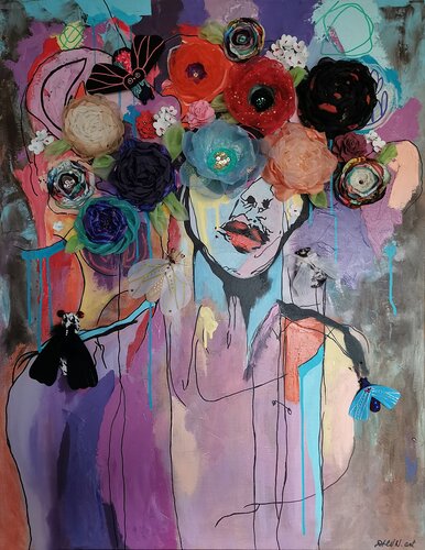 Floral Metamorphosis. by Daheaven Art, Painting for Sale on Singulart