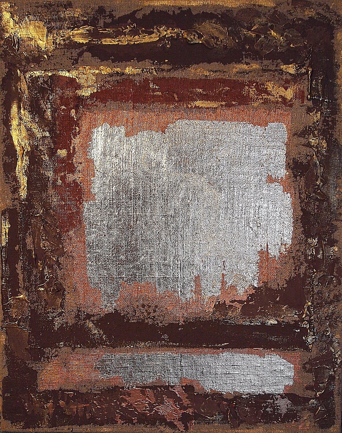 Fresco#3. Abstract minimalist structure painting. Daheaven Art Originalgemälde zu verkaufen