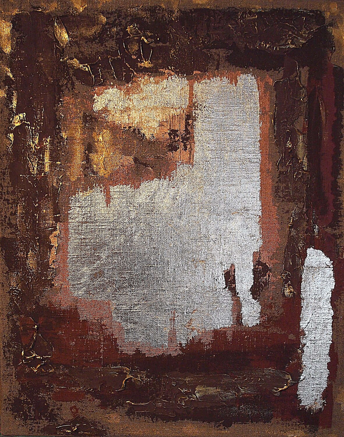 Fresco#4. Abstract minimalist structure painting. Daheaven Art Originalgemälde zu verkaufen