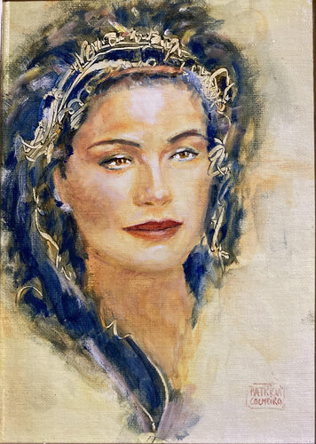 La Reina Azul di Patricia Colmeiro, Pittura in vendita su Singulart