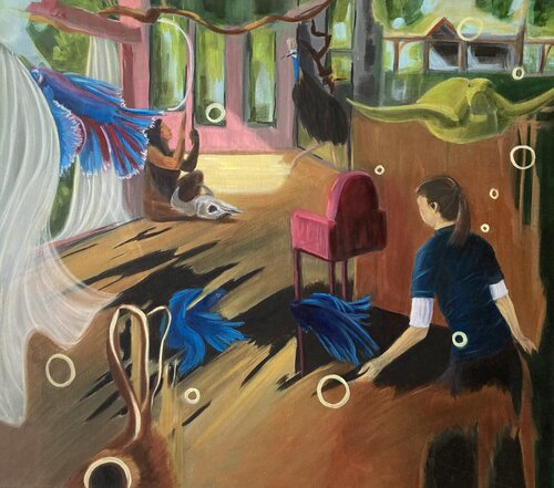 Raumteiler van Lemonie Pearl, Schilderij te koop op Singulart