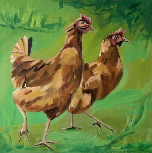 ChickenRUN de Lemonie Pearl, Pintura a la venta en Singulart