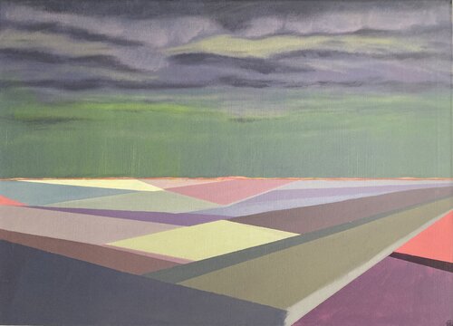 Yellow Rain di Lemonie Pearl, Pittura in vendita su Singulart