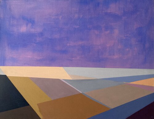 Purple Rain van Lemonie Pearl, Schilderij te koop op Singulart