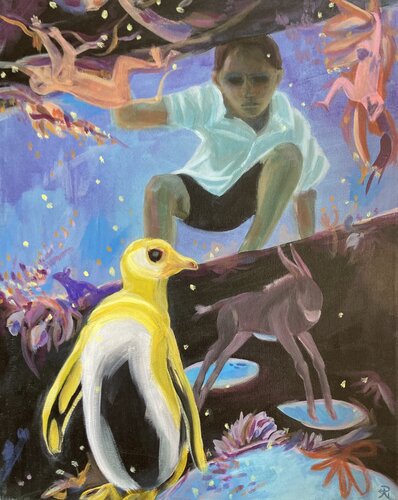 Little Secrets par Lemonie Pearl, Peinture en vente sur Singulart