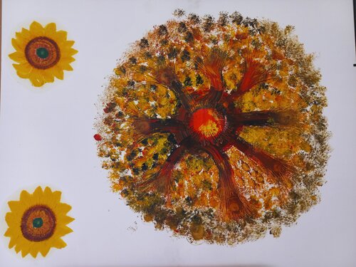 Helianthus von Mario Bennici, Malerei kaufen auf Singulart