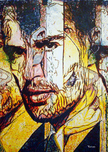 Boss new and co van Malo Vanson, Werk op papier te koop op Singulart