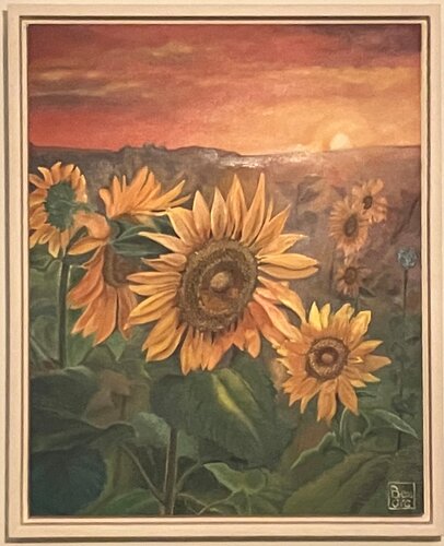 Pennellate di sole (e girasole) by Marco Bencic, Painting for Sale on Singulart