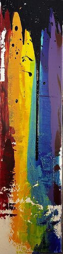 Rainbows at midnight I van Els Devrieze, Schilderij te koop op Singulart