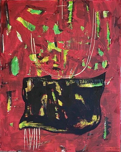 Stepping out of the darkness par Sinisa Kulasevic, Peinture en vente sur Singulart