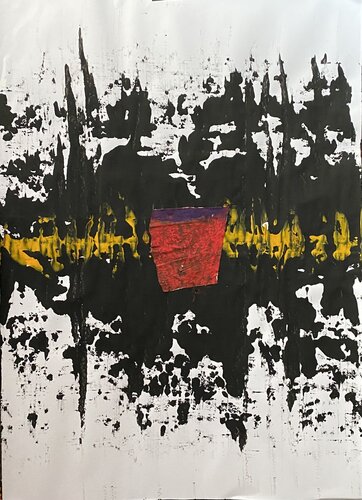 Red emotion par Sinisa Kulasevic, Peinture en vente sur Singulart