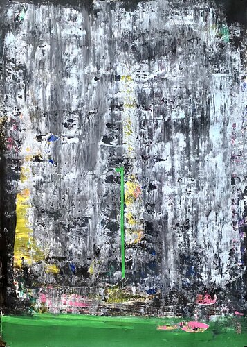 Green line by Sinisa Kulasevic, Painting for Sale on Singulart