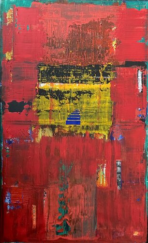 abstract red von Sinisa Kulasevic, Malerei kaufen auf Singulart