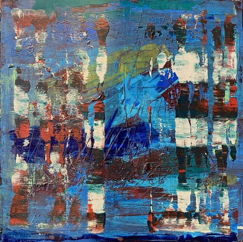 Women’s conversations on the beach von Sinisa Kulasevic, Malerei kaufen auf Singulart