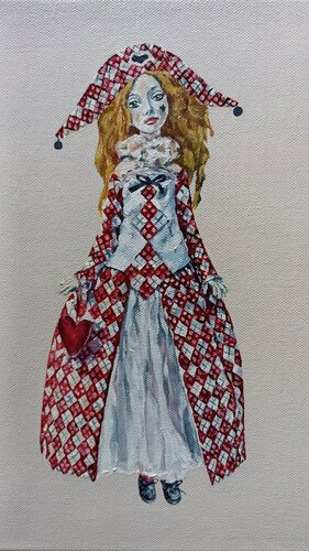 Valentine doll. by Tetyana Donets, Painting for Sale on Singulart