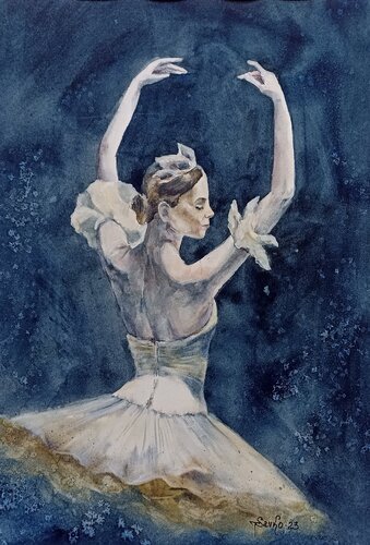 Ballerina. di Tetyana Donets, Opera su carta in vendita su Singulart