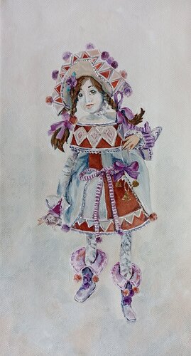 Doll with bell. di Tetyana Donets, Pittura in vendita su Singulart