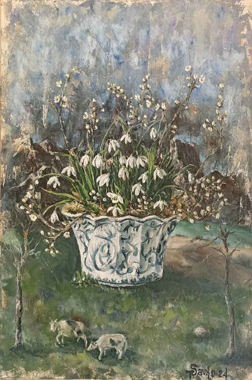 February.Alpine meadow. Tetyana Donets