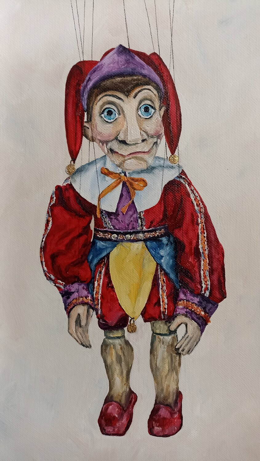Harlequin in red. Tetyana Donets
