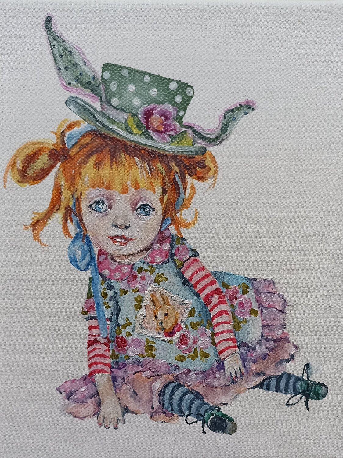 Green hat. Tetyana Donets